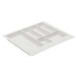 Suport organizare tacamuri Axispace, alb, pentru latime exterioara corp 600 mm, montabil in sertar de bucatarie