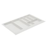 Suport organizare tacamuri Axispace, alb, pentru latime exterioara corp 800 mm, montabil in sertar de bucatarie