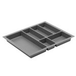 Suport organizare tacamuri Axispace, gri antracit, pentru latime exterioara corp 600 mm, montabil in sertar de bucatarie