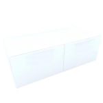 Armonia Comoda alba cu 2 usi &quot;push&quot; Mdf Alb lucios