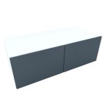 Armonia Comoda alba cu 2 usi &quot;push&quot; Mdf Gri