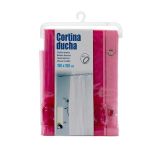 Perdea de dus, PVC, Semitransparenta, 180 x 180 cm, Roz