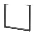 Picior de masa Industria U, finisaj negru mat, 710x820 mm