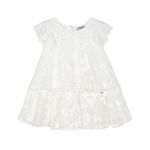 Rochie tul brodat - Alb Floral - Mayoral varsta 2 ani +