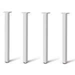 Set 4 picioare pentru masa din aluminu , cu profil patrat 60x60 mm, H710