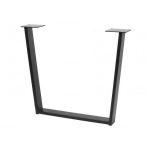 Picior de masa Industria Trapez, finisaj negru mat, 710x820 mm