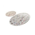 Set 2 covorase de baie Morea, Multicolor, 60x100/50x60cm