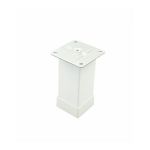 Picior model KARE 40x40, 80 mm, finisaj alb
