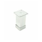 Picior model KARE 40x40, 80 mm, finisaj crom lucios