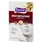 Benzi Depilatoare pentru Fata cu Ceara Alba si Argan Farmec, 20 buc