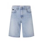 Bermude din denim cu talie medie