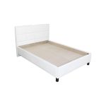 Pat Soft tapitat pentru saltea 120x200, Alb
