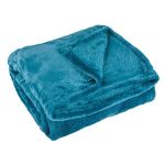 Patura Coccolino moale si pufoasa pentru 2 persoane, 200X230 cm, Turquoise