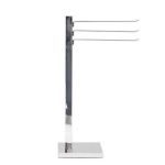 Suport prosoape de baie, inox, mobil, 3 brate