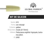 Bit de silicon pentru lustruire, fina, Alb 610