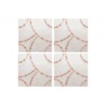 Autocolant decorativ Circle, 15x15 cm, 8 piese, polipropilena, maro