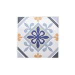 Autocolant decorativ Ethnicities, 30x30 cm, 8 piese, polipropilena, albastru/galben