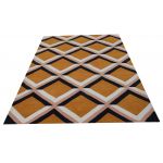 Covor Combs Bedora, 120x170 cm, 100% lana, multicolor, finisat manual
