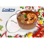 Semioala cu capac Ceramica Do Brazil, Cooking by Heinner, 6 L, 28x12.5 cm, aluminiu