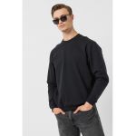 Bluza sport uni cu decolteu la baza gatului