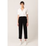 Pantaloni capri cu talie inalta