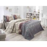 Cuvertura de pat dubla, Victoria, Hurrem IT, 200x200 cm, 100% bumbac, 260 gr/m², multicolor