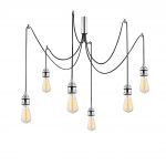 Candelabru Kabluni MR - 906, Opviq, 126 x 102 cm, 6 x E27, 100W, chrome