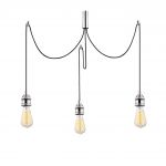 Lustra Kabluni MR - 905, Opviq, 96 x 6 x 102 cm, 3 x E27, 40W, chrome