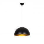 Lustra Sivani MR - 722, Opviq, 40 x 116 cm, 1 x E27, 40W, negru/auriu
