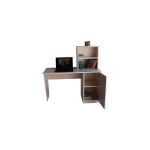 Birou de lucru cu rafturi si dulap, Mesteacan, 50X120 cm, Model 6026