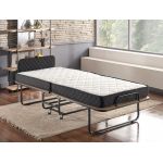Pat pliabil pentru o persoana Katlanir XL, Niron, 204x90x74 cm, alb/negru