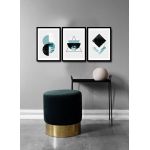 Set 3 tablouri decorative, Alpha Wall, Rebirth, 36x51 cm