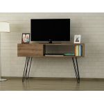 Comoda TV Lara, Furny Home, 120x29.5x68.5 cm, maro