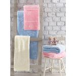 Patura copii, 100x120 cm, 100% poliester, Cotton Box, Emboss Baby, ecru