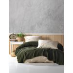 Cuvertura Double Pique, 200x250 cm, muselina din 100% bumbac, Cuenca, Viaden, kaki