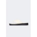 Papuci flip-flop de piele ecologica