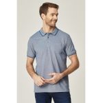 Tricou polo regular fit cu buzunar pe piept