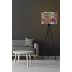 Lampadar, 134, FullHouse, 38 x 145 cm, 1 x E27, 60W, negru/multicolor