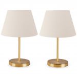 Lampa de masa 2 piese, AYD - 2339, Insignio, 22 x 37 cm, 1 x E27, 60W, crem
