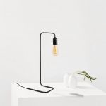 Lampa de masa, Denge - 3441, Opviq, 17 x 28 x 55 cm, 1 x E27, 40W, negru