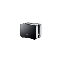 Prajitor paine - 1050 W - 2 felii - Controlul variabil de rumenire - Senzor electronic pentru prajire uniforma - Negru/Inox