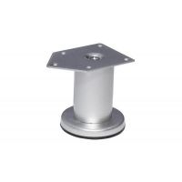 Picior model FI 42, H=50 mm, finisaj aluminiu