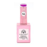 Baza Rubber Base Coat, French Neon, Global Fashion, 15 ml, Violet 06