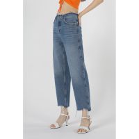 Blugi crop cu croiala ampla
