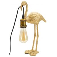 Lampa de masa Flamingo, Mauro Ferretti, 1 x E27, 40W, 13x11.5x39.5 cm, auriu