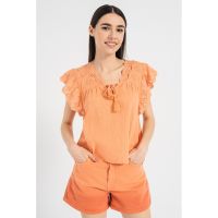 Bluza cu segment din dantela englezeasca Anais