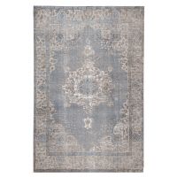 Covor Chrea, Bizzotto, 200 x 290 cm, tesatura Chenille/policoton, verso din latex, albastru