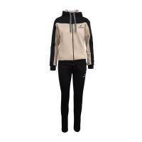 Trening dama, 2 piese, negru si bej, XL