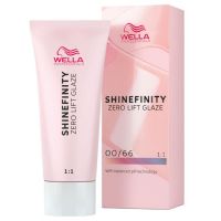 Vopsea translucida demipermanenta - Wella Professionals Shinefinity Zero Lift Glaze, nuanta 00/66 Violet Booster (violet), 60 ml