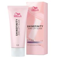 Vopsea translucida demipermanenta - Wella Professionals Shinefinity Zero Lift Glaze, nuanta 07/81 Smoky Opal (blond mediu cenusiu perlat), 60 ml